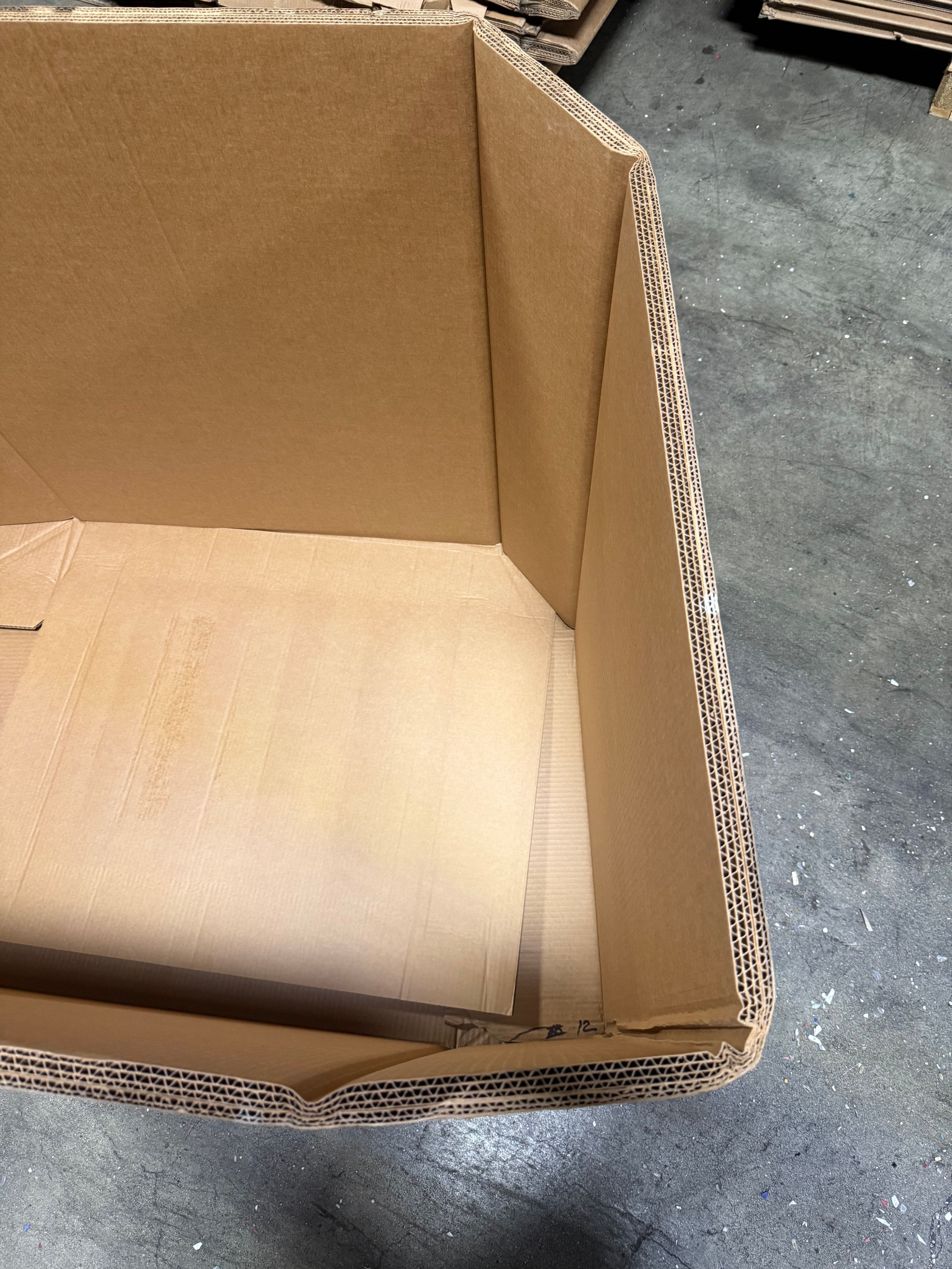 51" x 39" x 40.5" Once Used 5-Wall Boxes - Bottoms