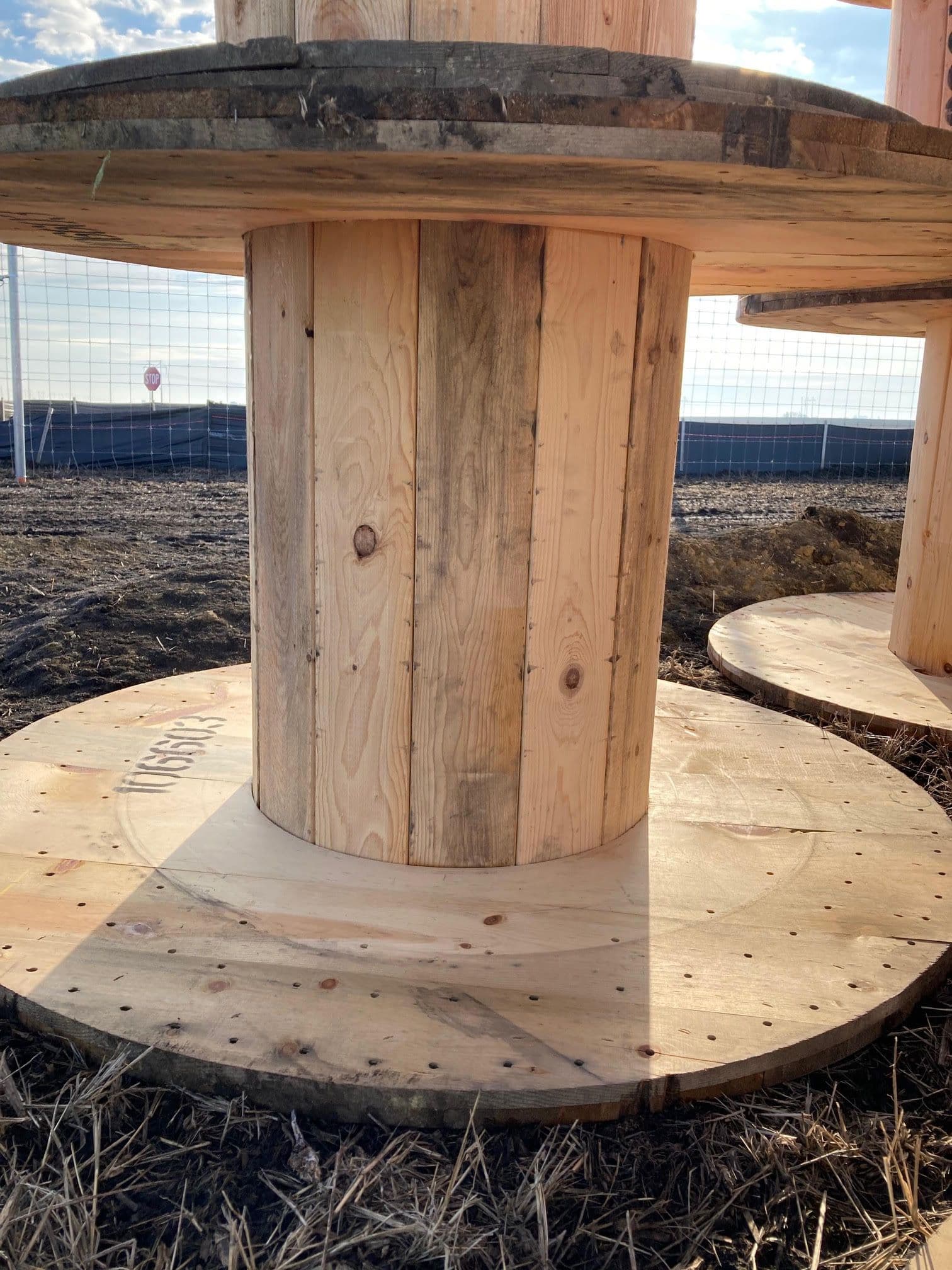 Used 38 x 60 Oak Wooden Spools - Champaign, IL 61849 - Image 2