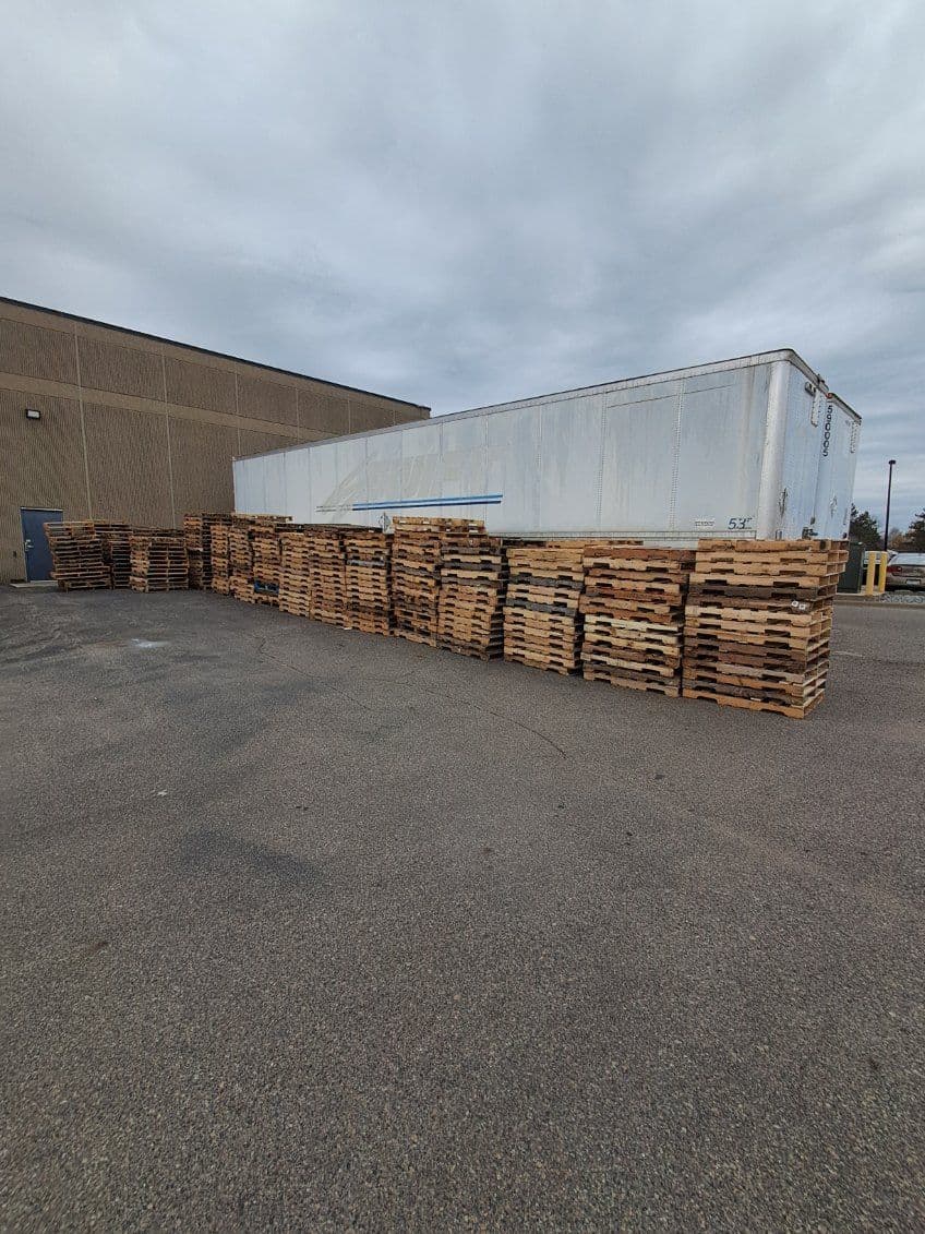48 x 40 Wooden Used Warehouse Pallets-  Milaca MN, 56353