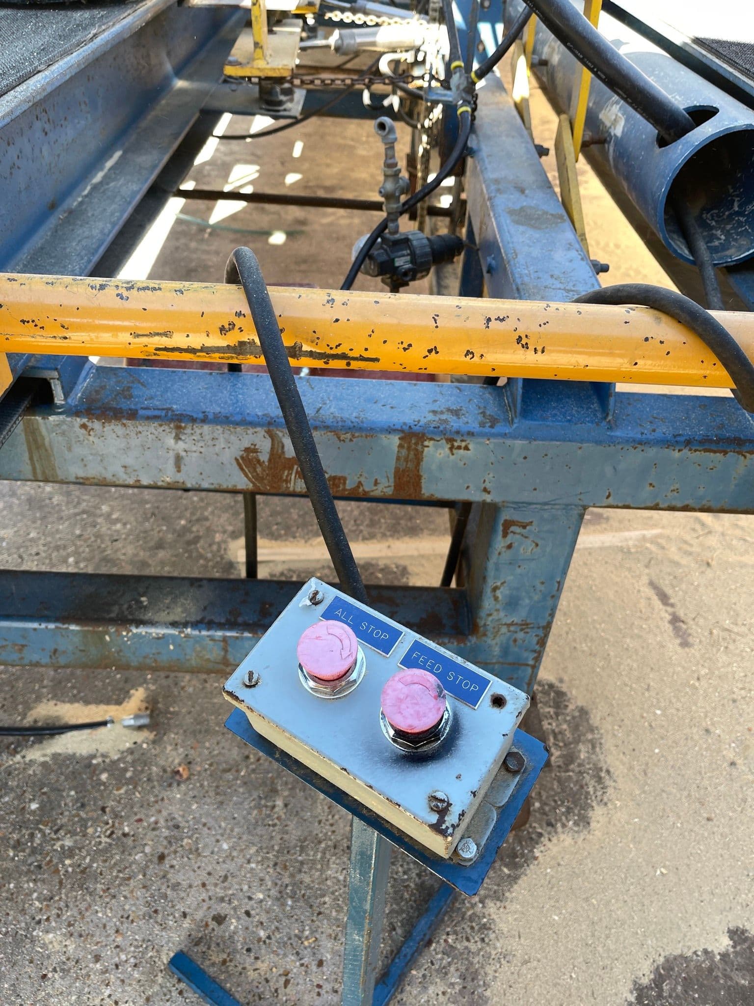 Used 1992 Baker Six-Head Band Resaw 12" x 12" capacity.