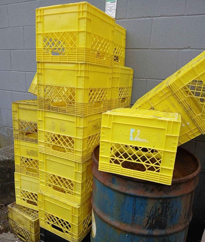 Used 13"x13"x11" Plastic Crates - Conway AR 72034