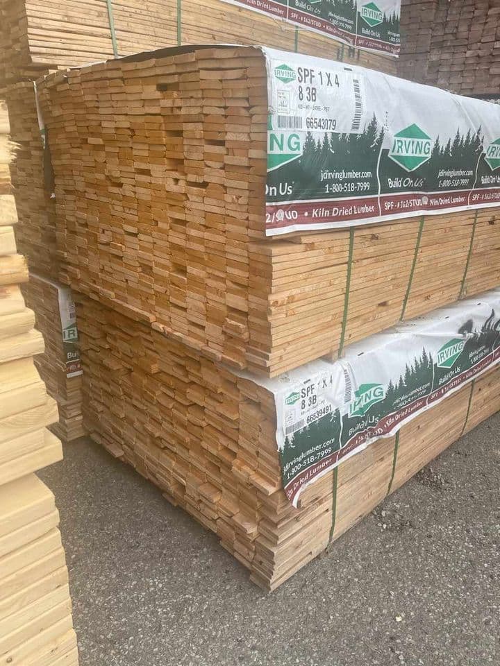 1x4 Kiln Dried Lumber - Garland TX 75043