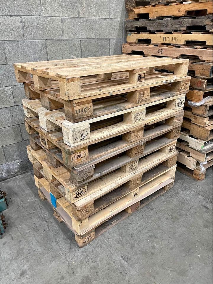 1000 x 1200 Used Euro 2 Block Pallets - Caldwell ID 83605