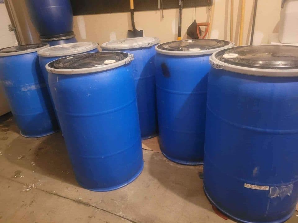 Used 55 Gallon Open Top Plastic Drums - Parkersburg WV 26101
