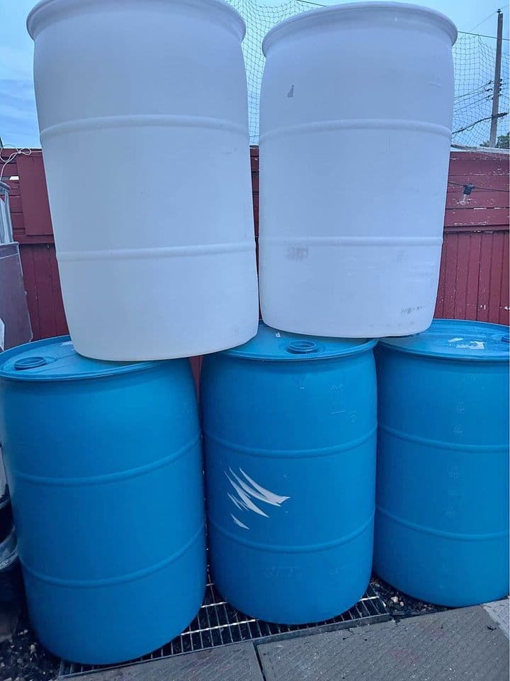 60 Gallon Plastic Drums - Gulfport MS 39501