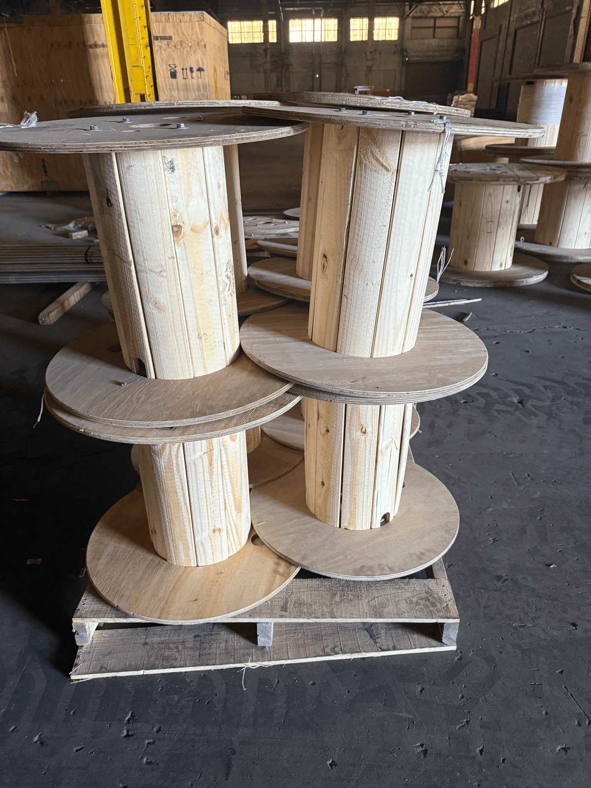 Used 48x48x30 Wooden Spools