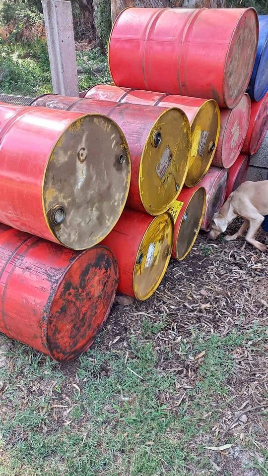 Used Rinsed 55 Gallon Steel Metal Drums - Blacklick OH 43004