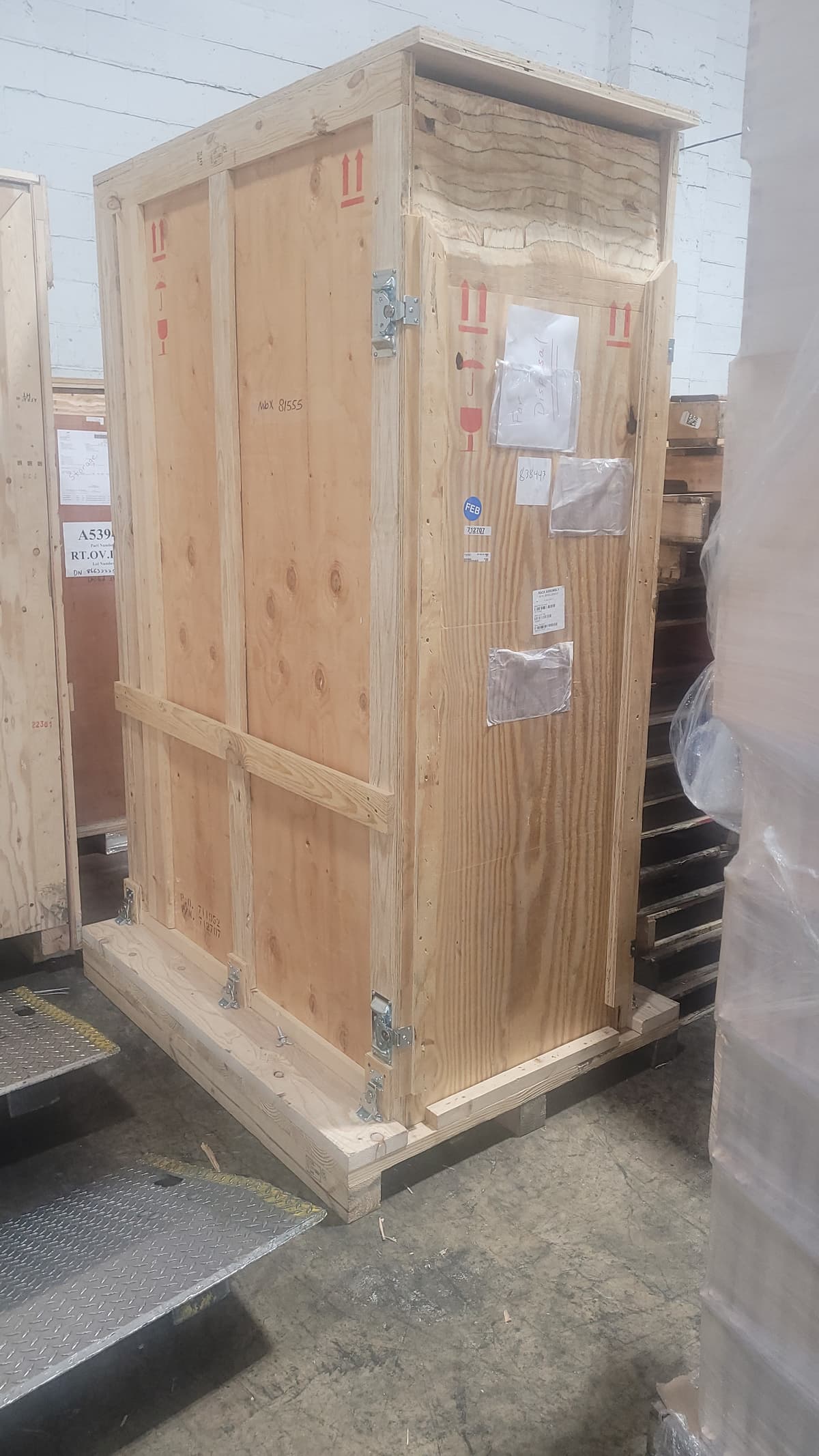 Used 60x45x95 Wood Crates - Baltimore, MD 21230
