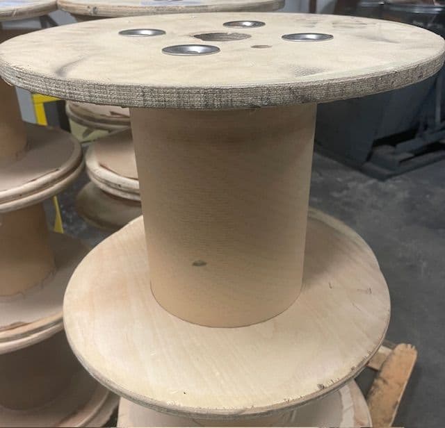 19 ½” diameter x 11” tall Used Wooden Spools - Marion, OH  43302