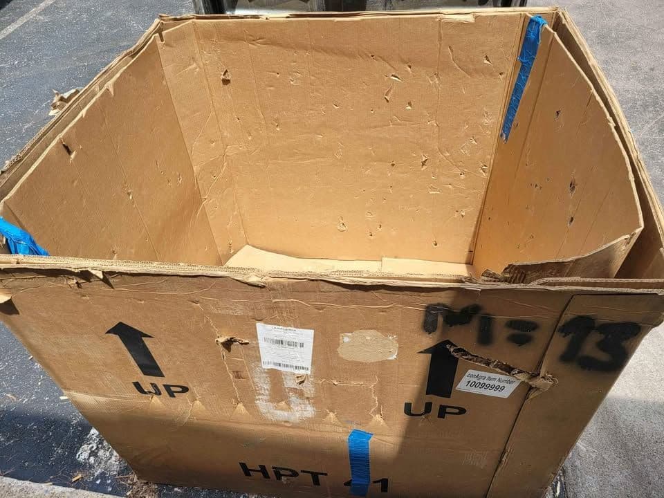 48 x 40 x 45 Used HPT-41 Square Gaylord Boxes - Sacramento CA 95823