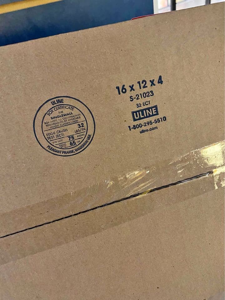 16x12x4 Used Uline Shipping Boxes - Bozeman MT 59715