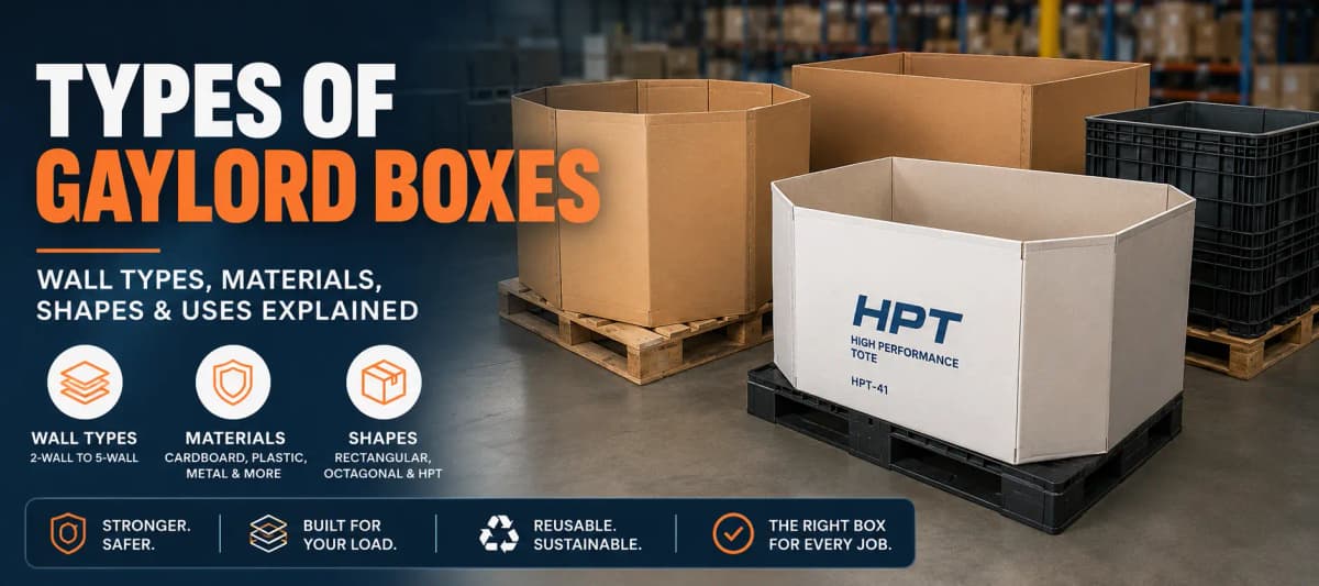 Types of Gaylord Boxes: Wall Count, Materials & Shapes Explained