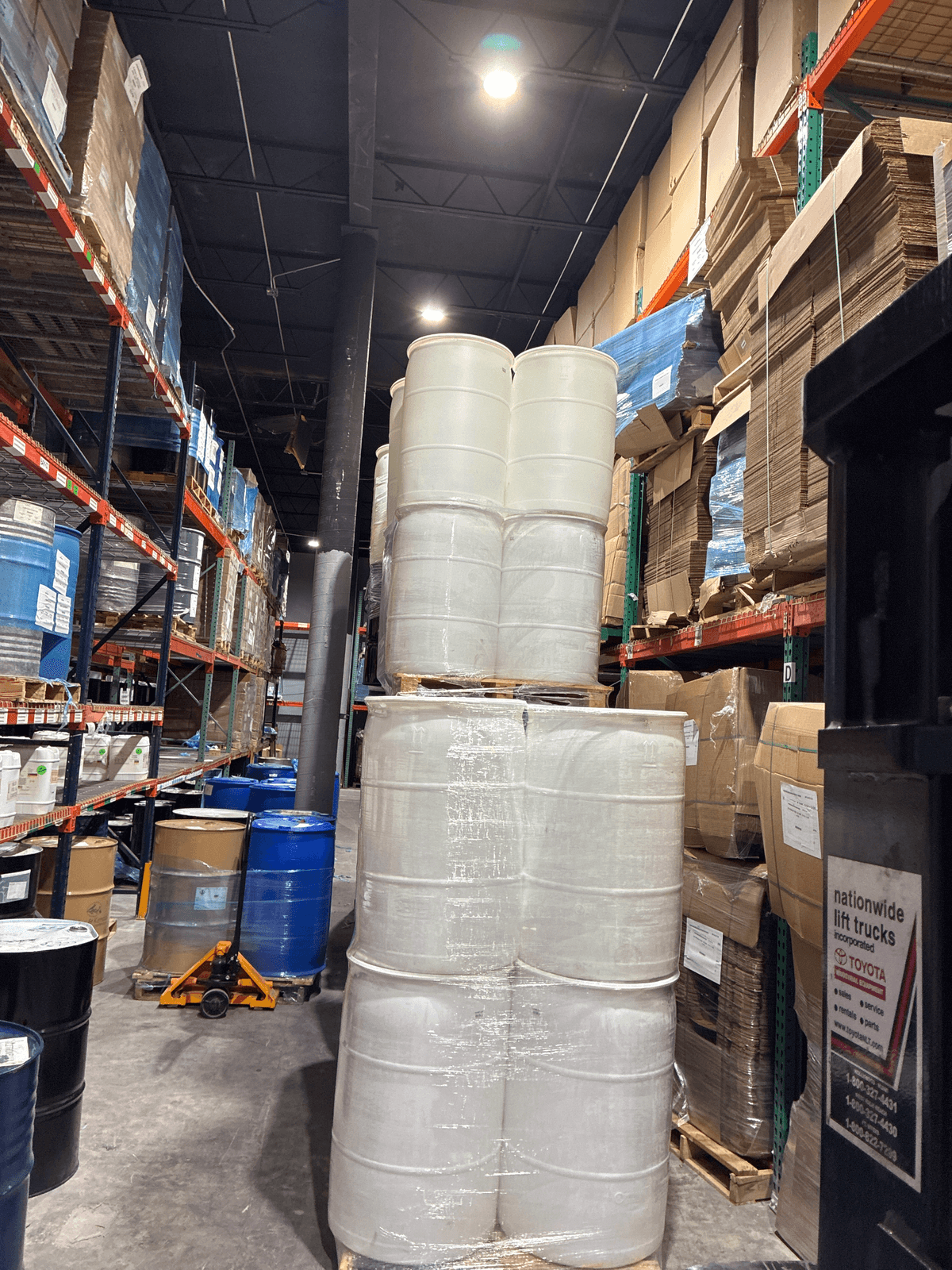 Used 55-Gallon Plastic Drums