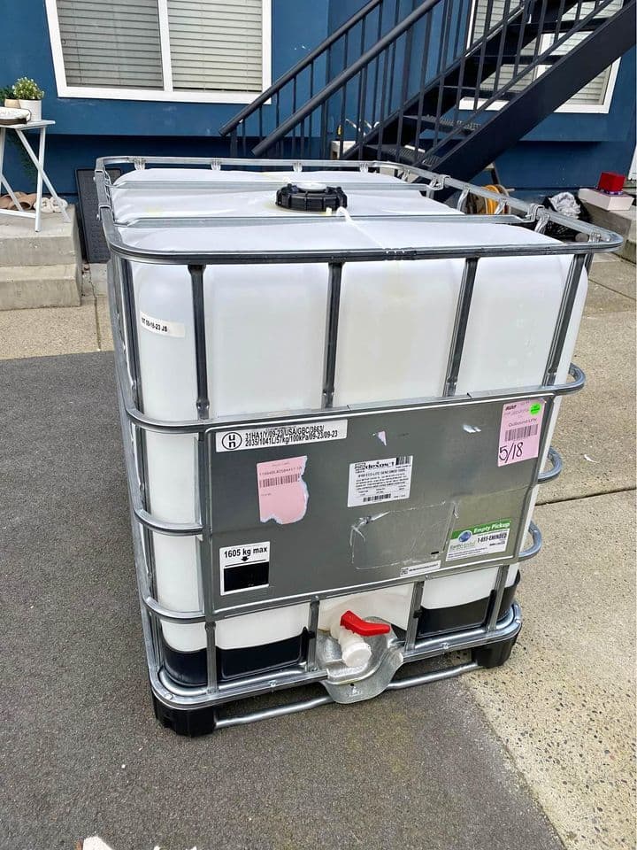 Rinsed 275 Gallon IBC Totes - Huntsville AL 35816