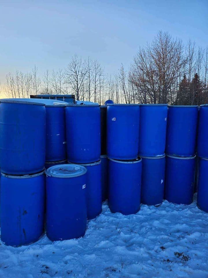 Used 60 Gallon Open Head Plastic Drums - Clifton NJ 07011