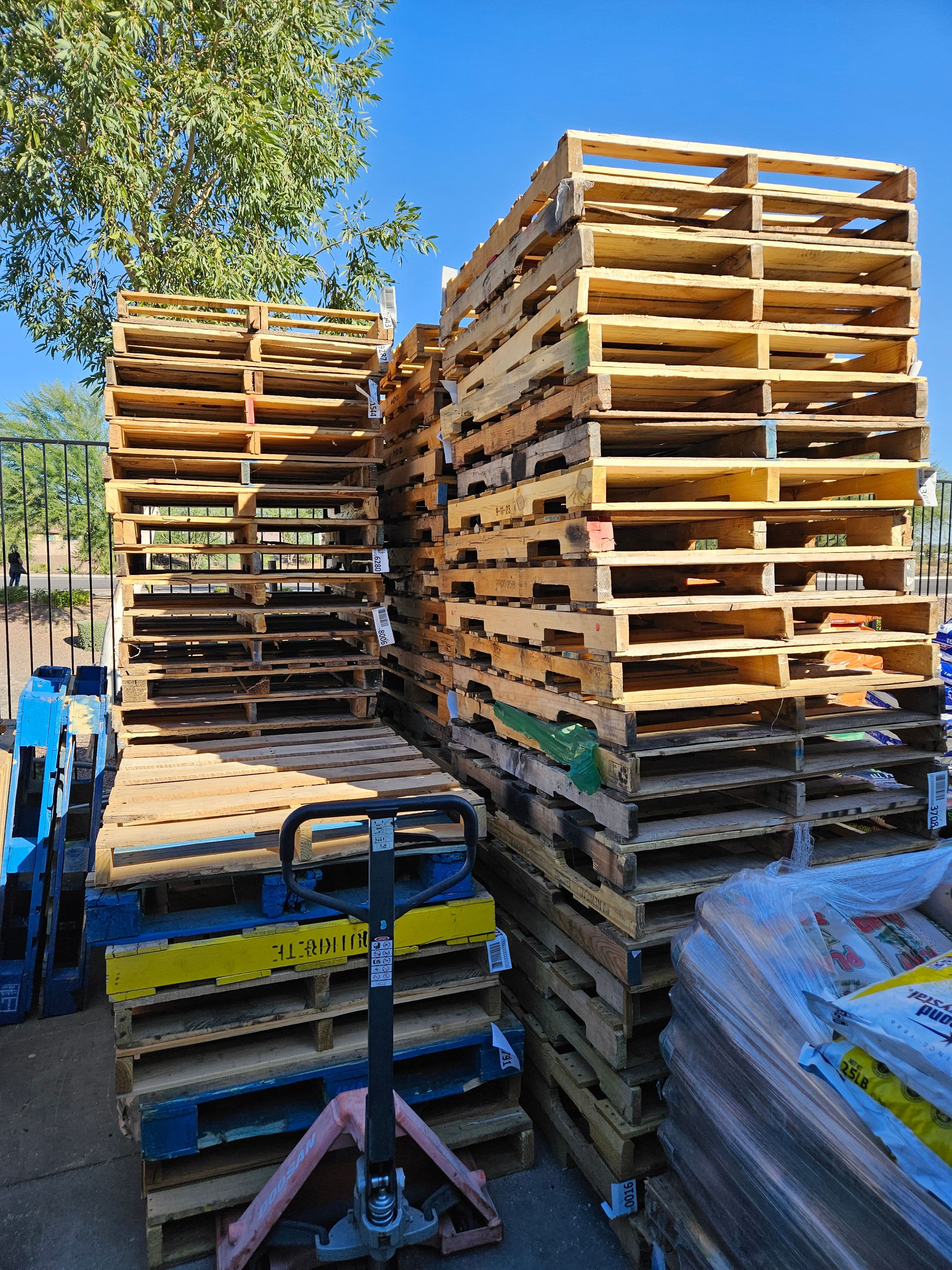 Stack of Used Pallets 