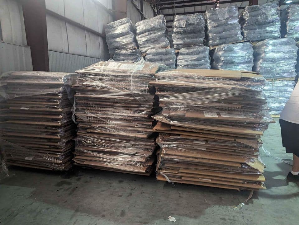 45 x 45 x 42 5 Wall (PLY) Used Cardboard Octagon Bins - Virginia Beach VA 23464