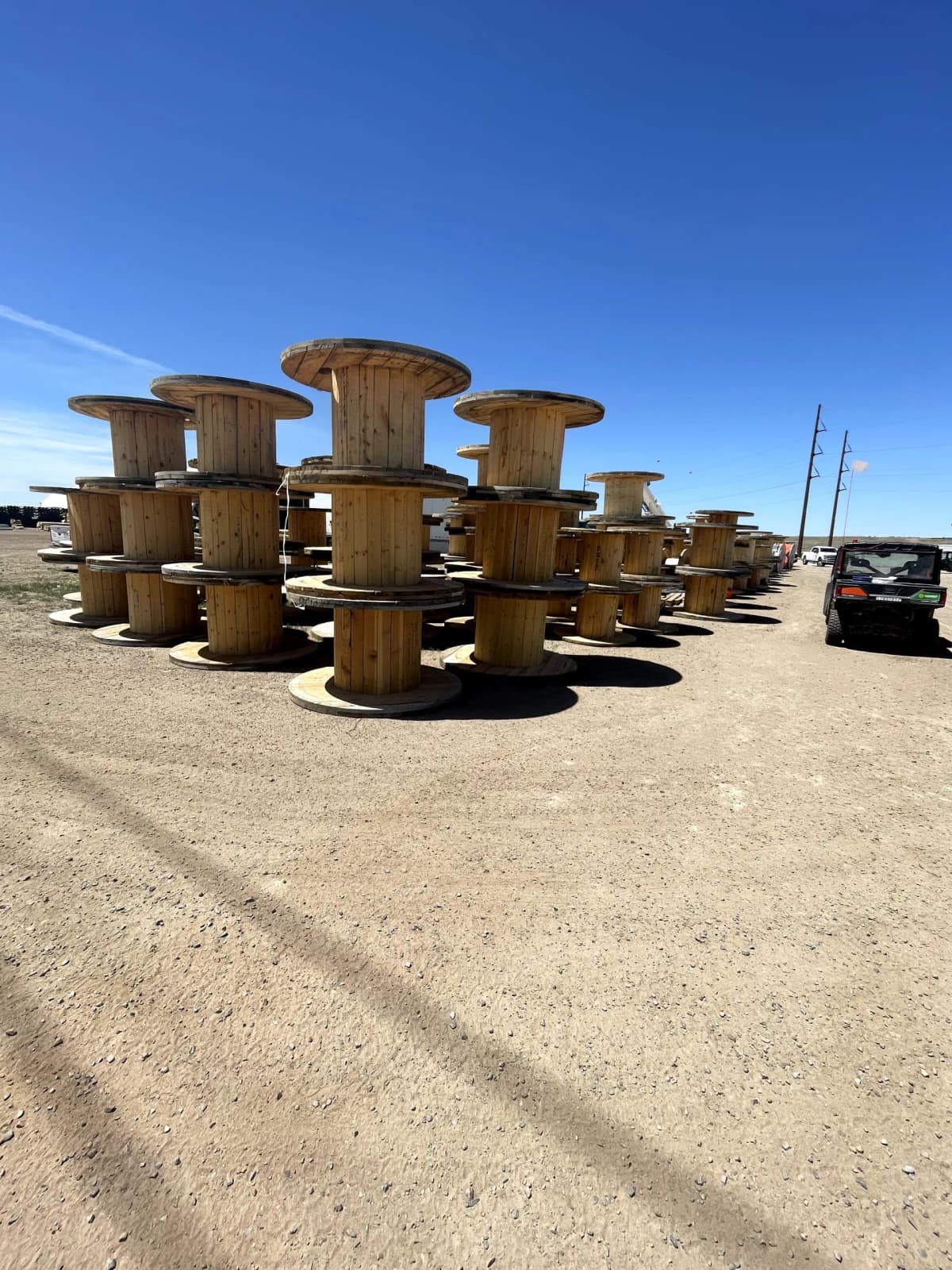 Used 72x36x36 Wooden Spools
