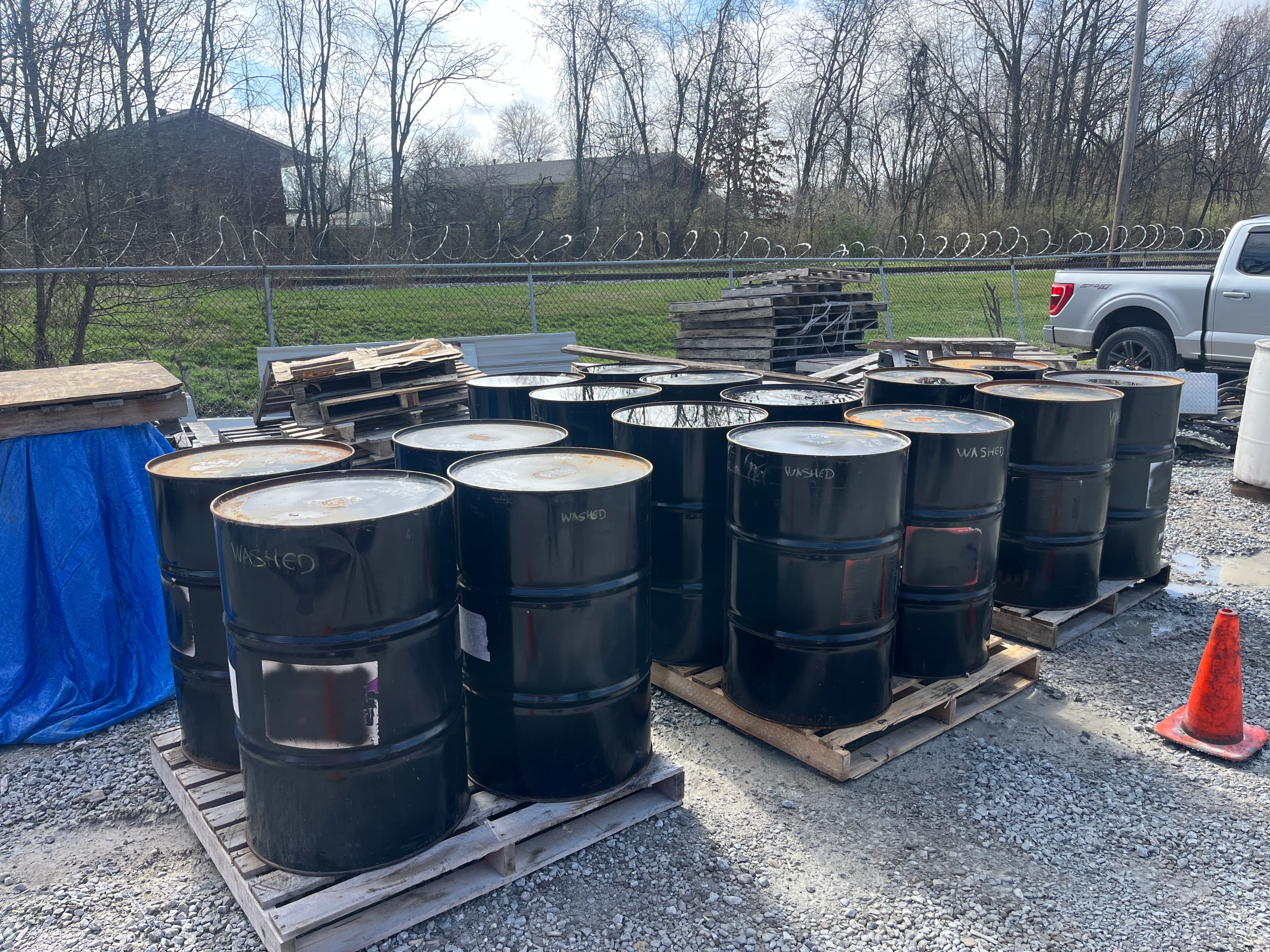 Damaged 24x24x35 Metal Drums - Louisville, KY 40216 - Image 2