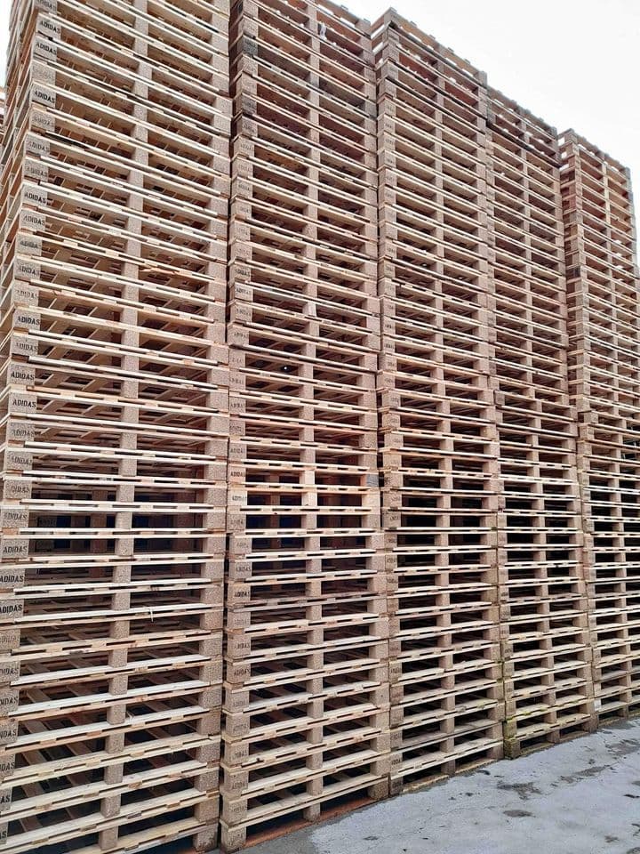 1000 x 1200 New 2-Way Stringer Euro 2 Pallets - Shrewsbury MA 01545
