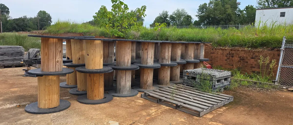 Used 31x35x31 Solid Wood 8" Wooden Spools - Conover, NC 28613