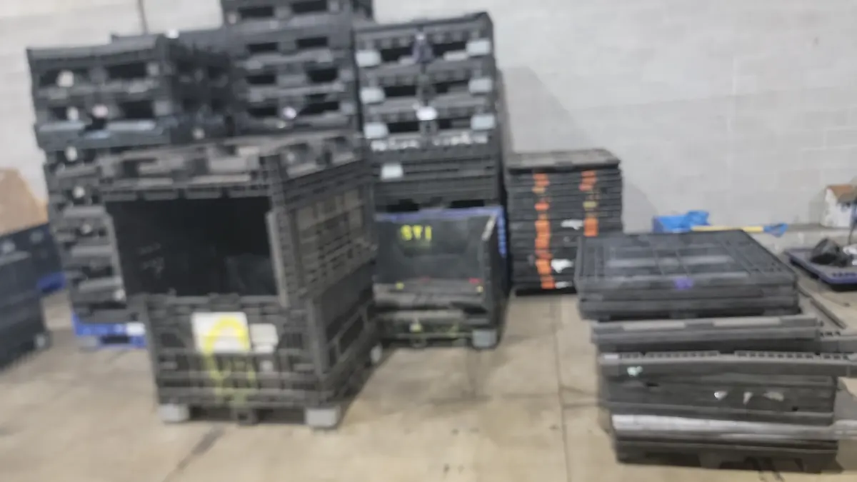 Used 48x48 Rigid Black Plastic Crates - Dayton, NJ 08810
