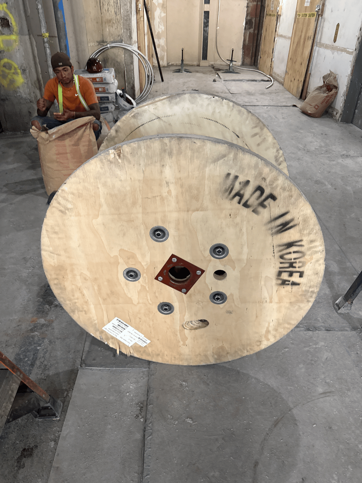 Used 3.4x2.1x3.4 Solid Wood 4" Wooden Spools - New York City, NY 10005