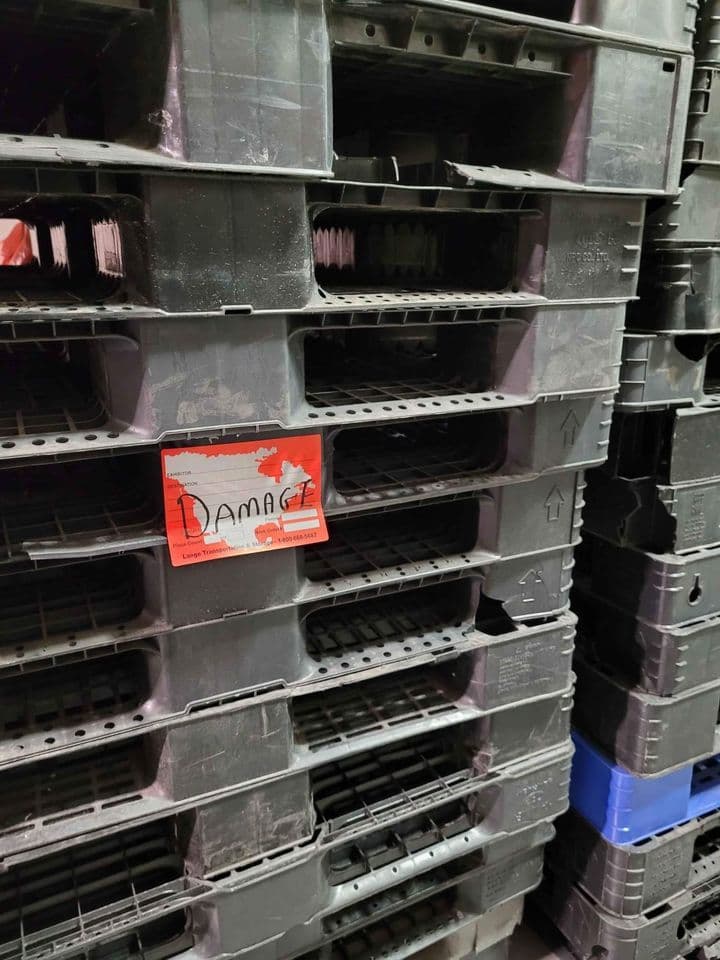 Used 48 × 40 CBA Plastic Pallets - Des Plaines IL 60016