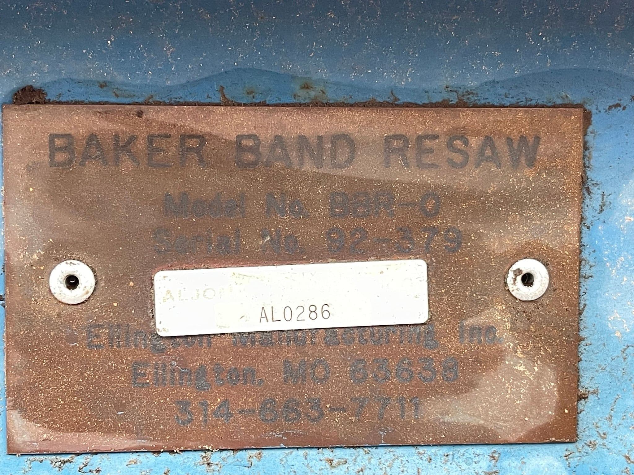 Used 1992 Baker Six-Head Band Resaw 12" x 12" capacity.