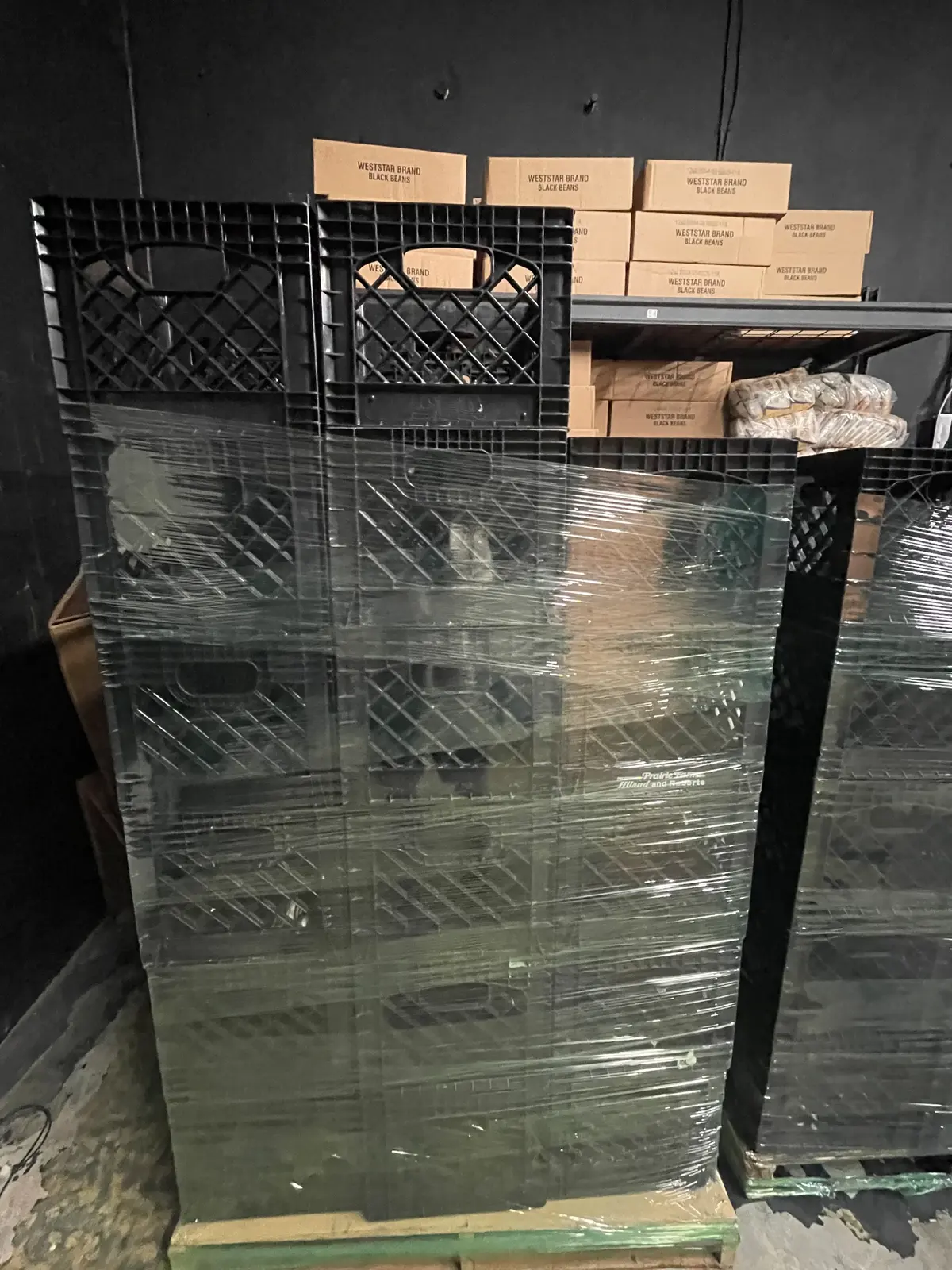 Like New Vented Black Plastic Crates - Desoto, TX 75115