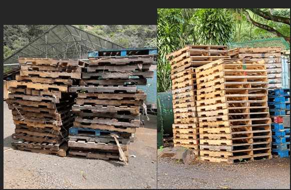 Used Pallet Cores Mixed Condition - Haleiwa HI 96712 