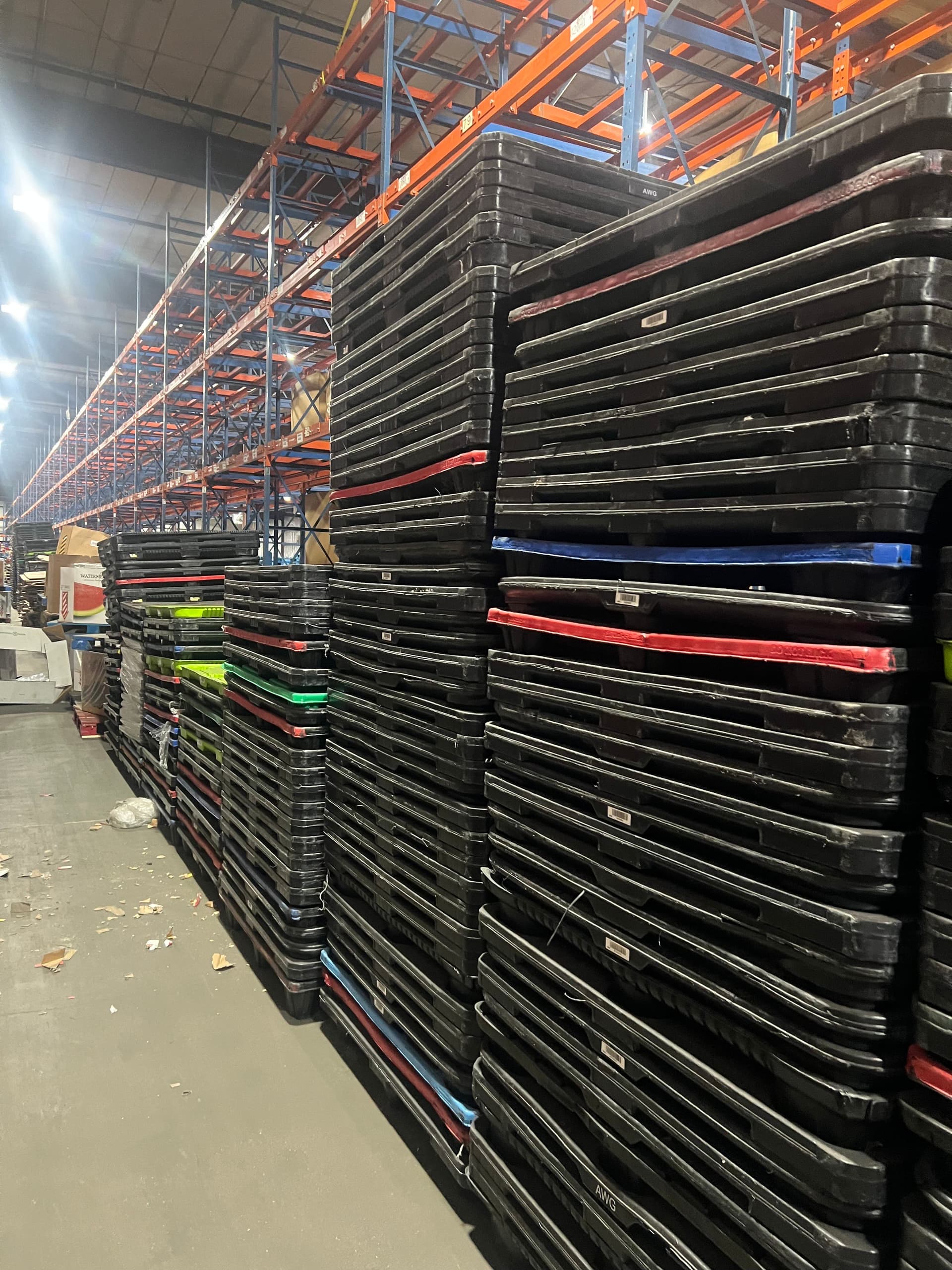 Truckload of Used Nestable 43 x 43 Plastic Pallets Available- Katy TX 77494