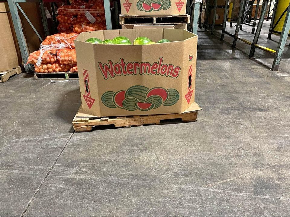 Used 48 x 40 x 24 Watermelon Produce Boxes - North Brunswick NJ 08902